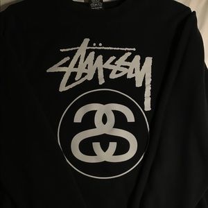 Stüssy Black crewneck